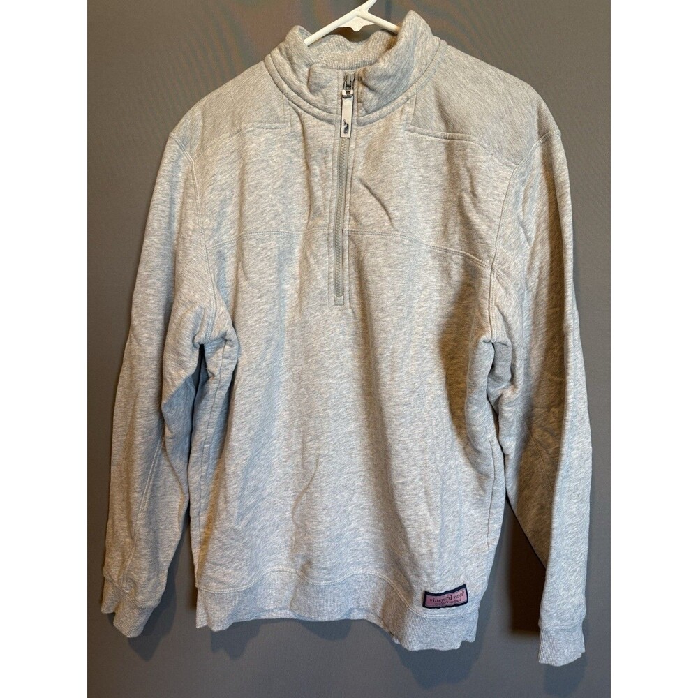 NEW w/o Tags Vineyard Vines 1/4 Zip Shep Shirt Light Gray Size Medium